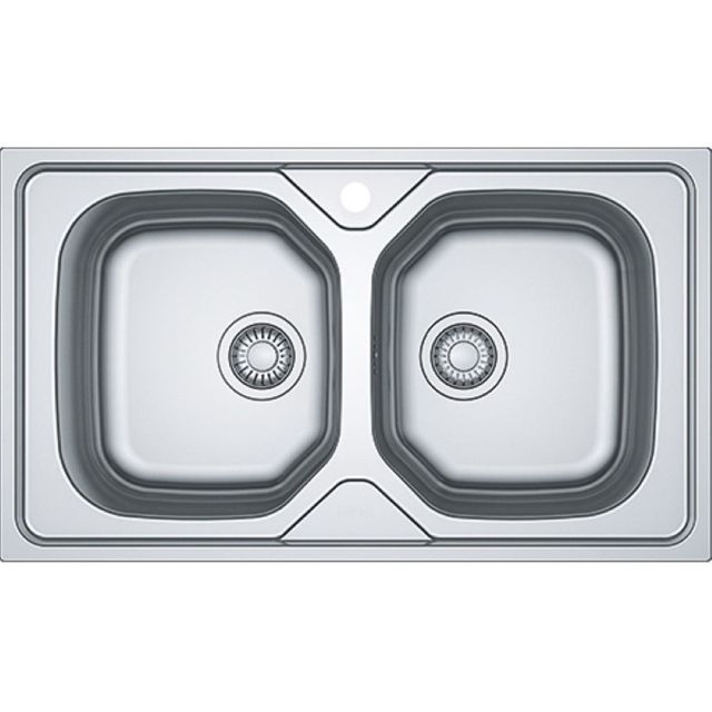 Cuba Estilo Onda dupla 50x86 aço inox (06494) - Franke Cuba Estilo Onda dupla 50x86 aço inox (06494) - Franke