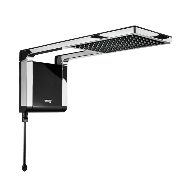 Ducha Acqua Storm preto com cromado 127V 5500W - Lorenzetti Ducha Acqua Storm preto com cromado 127V 5500W - Lorenzetti