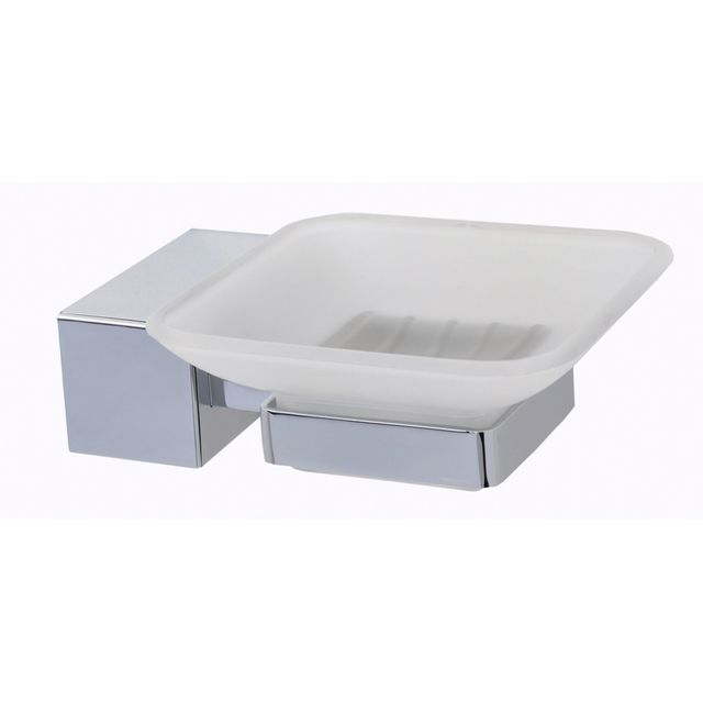 Saboneteira Actual cromado e vidro - 12126210  - Perflex Saboneteira Actual cromado e vidro - 12126210  - Perflex