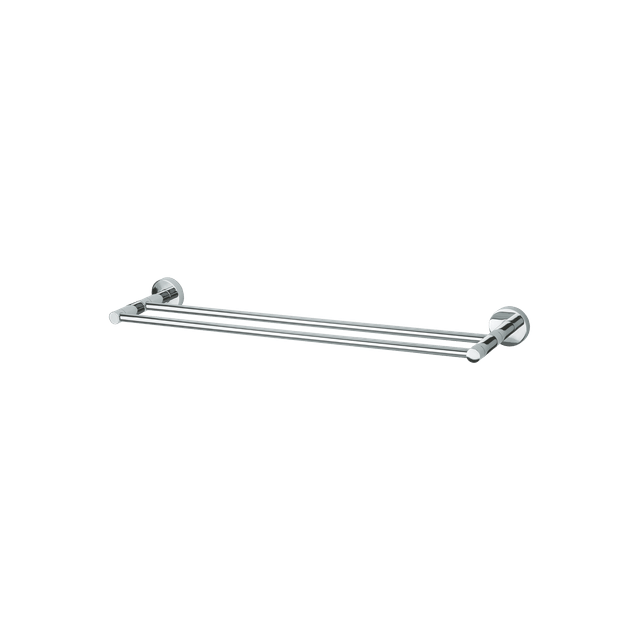 Porta Toalha banho Slim Duplo cromado - 12122010 - Perflex Porta Toalha banho Slim Duplo cromado - 12122010 - Perflex