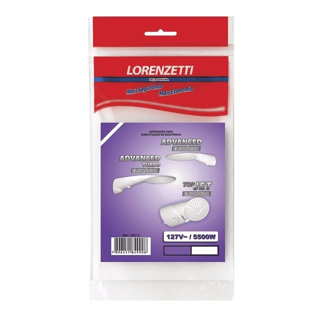 Resistência Advanced/Top Eletric 127V 5500W - Lorenzetti Resistência Advanced/Top Eletric 127V 5500W - Lorenzetti