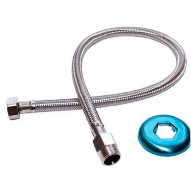 Engate 40 cm flexivel malha de aço - Blukit Engate 40 cm flexivel malha de aço - Blukit