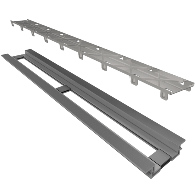 Ralo Infinity tampa oculta inox 130 cm (469) - Ralo Linear Ralo Infinity tampa oculta inox 130 cm (469) - Ralo Linear