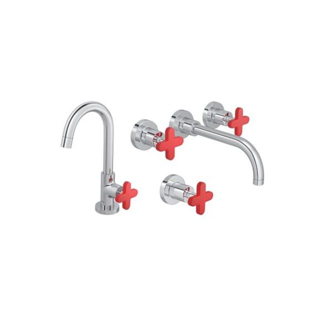 Kit Capinhas Silicone para Misturador Disco Com 3 Capas Vermelho - 2007.VER.DSC.KD - Deca Kit Capinhas Silicone para Misturador Disco Com 3 Capas Vermelho - 2007.VER.DSC.KD - Deca