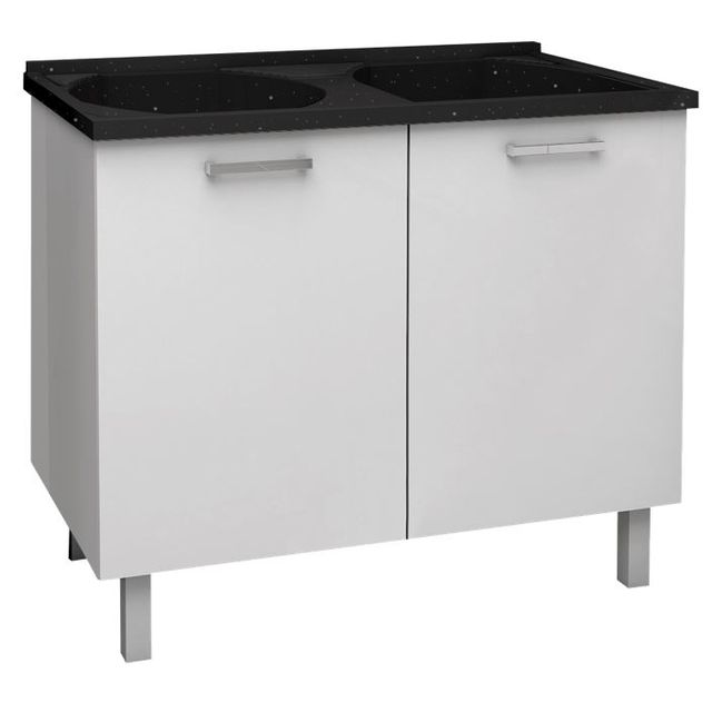 Gabinete em aço Max 95 com tanque duplo - 87749 - Cozimax Gabinete em aço Max 95 com tanque duplo - 87749 - Cozimax