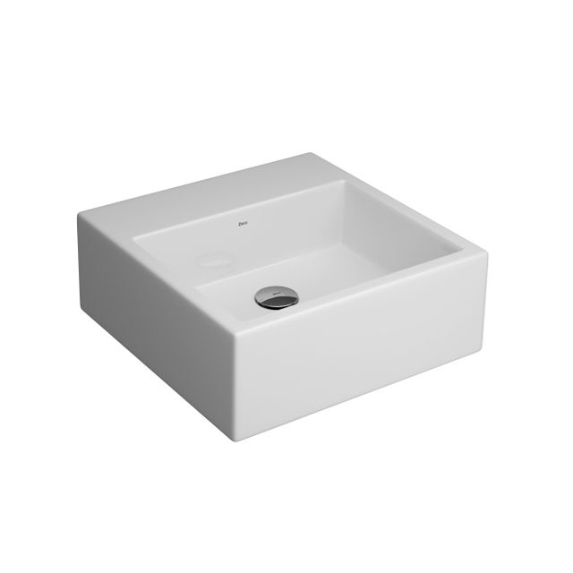 Cuba De Apoio Quadrada Com Mesa Branco - L.73.17 - Deca Cuba De Apoio Quadrada Com Mesa Branco - L.73.17 - Deca