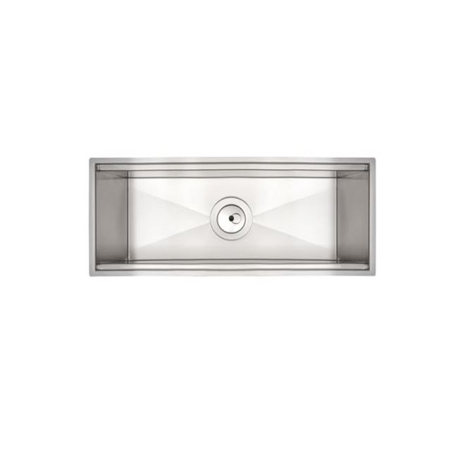 Calha Úmida para Sobrepor Aço Inox com Acabamento Scotch Brite 45x18 - 94534/000 - Tramontina Calha Úmida para Sobrepor Aço Inox com Acabamento Scotch Brite 45x18 - 94534/000 - Tramontina
