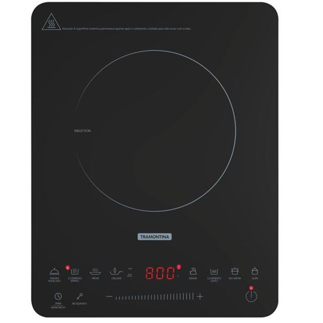 Cooktop Portátil por Indução Slim Touch EI 30 com 1 Área de Aquecimento e Comando Touch - 94714/131 - Tramontina