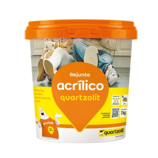 Rejunte Acrílico 1Kg - Cinza Ártico - Quartzolit