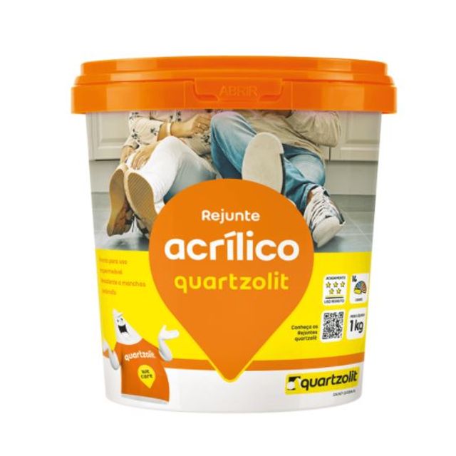 Rejunte Acrílico 1Kg - Marrom Café - Quartzolit Rejunte Acrílico 1Kg - Marrom Café - Quartzolit