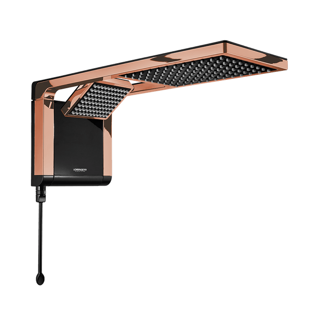 Ducha Acqua Storm Preto/Rose Gold 220V 7800W - Lorenzetti Ducha Acqua Storm Preto/Rose Gold 220V 7800W - Lorenzetti