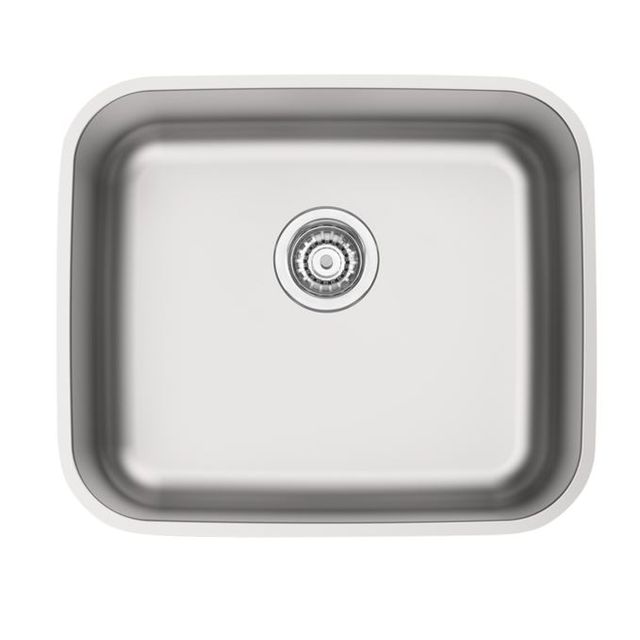 Cuba de Embutir Dora 40 BL R6 em Aço Inox Acetinado com Válvula 4 1/2'' 40x34 cm - 94017/112 - Tramontina Cuba de Embutir Dora 40 BL R6 em Aço Inox Acetinado com Válvula 4 1/2'' 40x34 cm - 94017/112 - Tramontina