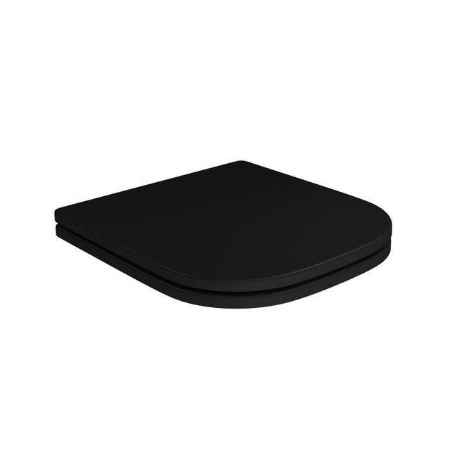 Assento Poliéster Slow Close Com Microban Para Bacias Piano Ébano Fosco / Cromado - AP.337.94 - Deca Assento Poliéster Slow Close Com Microban Para Bacias Piano Ébano Fosco / Cromado - AP.337.94 - Deca