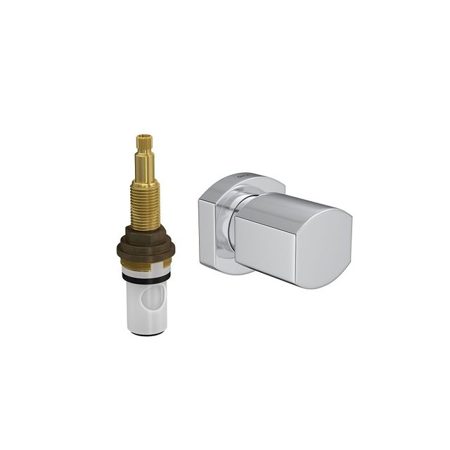 Acabamento para Registro de Pressão com Mecanismo 1/2 Volta Liv Cromado - 4916.C30.PQ - Deca Acabamento para Registro de Pressão com Mecanismo 1/2 Volta Liv Cromado - 4916.C30.PQ - Deca