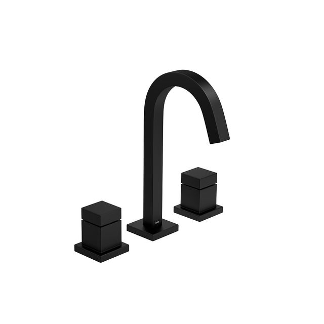 Misturador de Mesa Bica Alta para Lavatório Cubo Black Matte - 1877.BL86.MT - Deca Misturador de Mesa Bica Alta para Lavatório Cubo Black Matte - 1877.BL86.MT - Deca