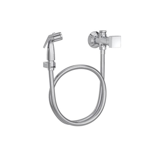 Ducha Higiênica Com Registro E Derivação Cubo Cromado - 1984.C86.ACT.CR - Deca Ducha Higiênica Com Registro E Derivação Cubo Cromado - 1984.C86.ACT.CR - Deca