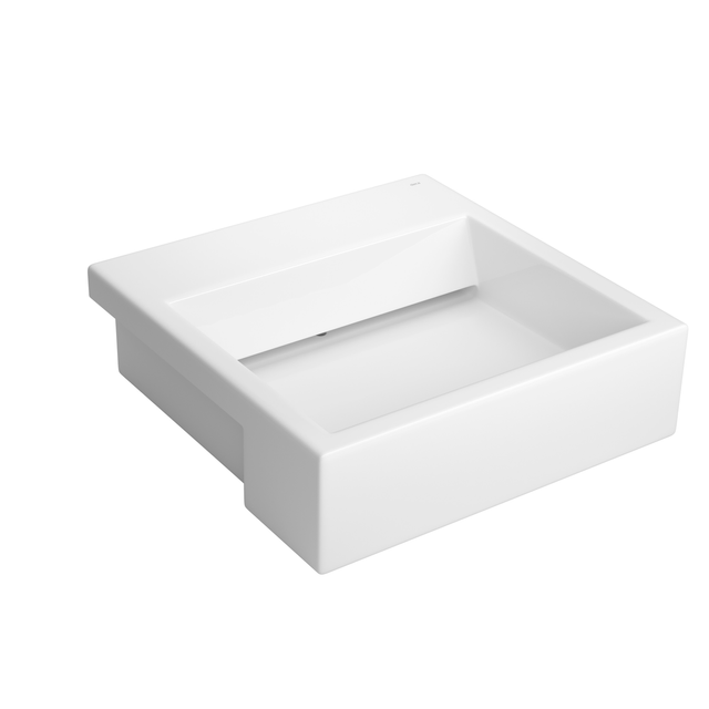 Cuba De Semi Encaixe Retangular Com Mesa E Válvula Oculta Branco - L.863.17 - Deca Cuba De Semi Encaixe Retangular Com Mesa E Válvula Oculta Branco - L.863.17 - Deca