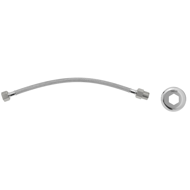 Ligação Flexível Malha de Aço 40 cm Cromado - 4607.C.040 - Deca Ligação Flexível Malha de Aço 40 cm Cromado - 4607.C.040 - Deca