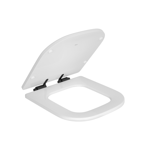 Assento Poliéster Slow Close Com Microban Para Bacias Piano Branco / Black Matte - AP.337.BL.MT.17 - Deca Assento Poliéster Slow Close Com Microban Para Bacias Piano Branco / Black Matte - AP.337.BL.MT.17 - Deca
