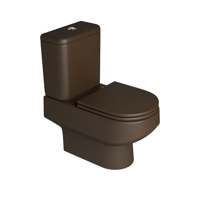 Bacia Para Caixa Acoplada Carrara Marrom Fosco - P.606.22 - Deca Bacia Para Caixa Acoplada Carrara Marrom Fosco - P.606.22 - Deca