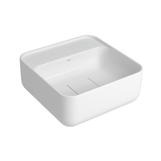 Cuba Quadrada De Apoio Com Mesa 30 Cm Branco Cubas Slim - L.11030.M.17 - Deca Cuba Quadrada De Apoio Com Mesa 30 Cm Branco Cubas Slim - L.11030.M.17 - Deca