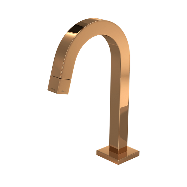 Torneira De Mesa Bica Baixa Para Lavatório Tube Red Gold - 1197.GL.TUB.RD - Deca Torneira De Mesa Bica Baixa Para Lavatório Tube Red Gold - 1197.GL.TUB.RD - Deca