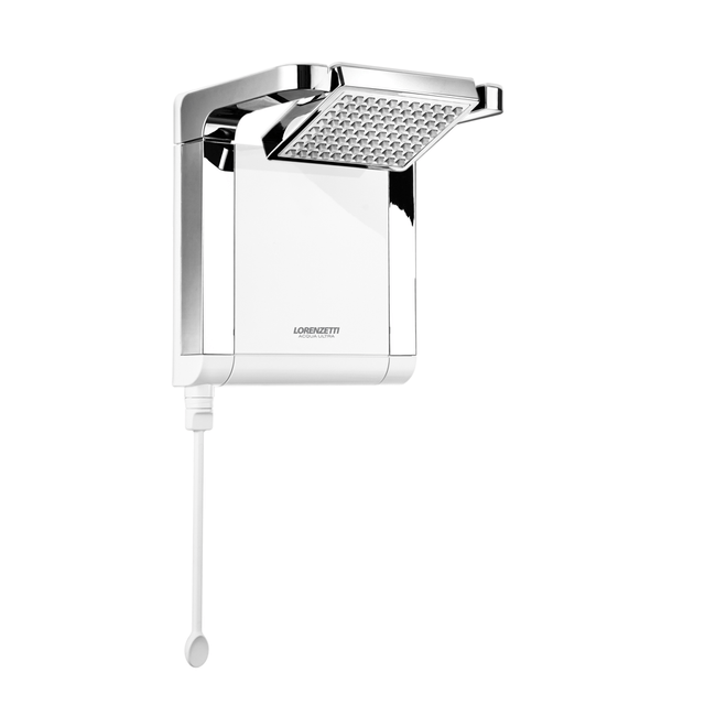 Ducha Acqua Star Branco com cromado 220V 7800W - Lorenzetti Ducha Acqua Star Branco com cromado 220V 7800W - Lorenzetti