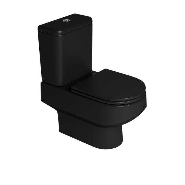 Bacia Para Caixa Acoplada Carrara Ébano Fosco - P.606.94 - Deca Bacia Para Caixa Acoplada Carrara Ébano Fosco - P.606.94 - Deca