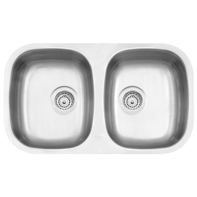 Cuba de embutir Isis 2C 34 BL em Aço Inox Acetinado 77x45 cm - 94030/102 - Tramontina Cuba de embutir Isis 2C 34 BL em Aço Inox Acetinado 77x45 cm - 94030/102 - Tramontina