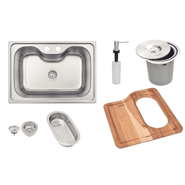 Cuba de sobrepor Morgana Inox Acetinado 69x49cm 94990/002 - Tramontina Cuba de sobrepor Morgana Inox Acetinado 69x49cm 94990/002 - Tramontina