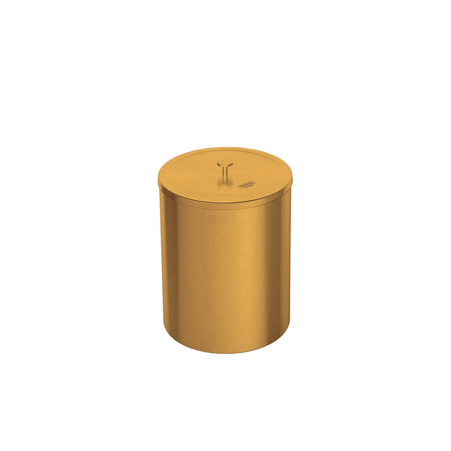 Lixeira em Aço Inox Scotch Brite com revestimento especial a base de verniz Gold 5 L - 94540/051 - Tramontina Lixeira em Aço Inox Scotch Brite com revestimento especial a base de verniz Gold 5 L - 94540/051 - Tramontina