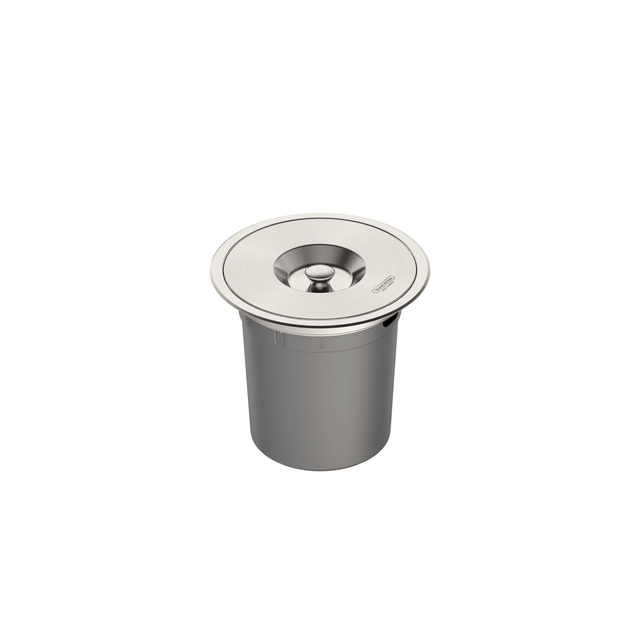 Lixeira de Embutir Clean Round em Aço Inox com Balde Plástico 5 L - 94518/005 - Tramontina Lixeira de Embutir Clean Round em Aço Inox com Balde Plástico 5 L - 94518/005 - Tramontina