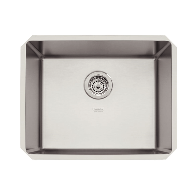 Cuba de embutir Design Collection Quadrum Undermount em Aço Inox com Acabamento Scotch Brite 50 U 50X40 cm - 94007/112 - Tramontina Cuba de embutir Design Collection Quadrum Undermount em Aço Inox com Acabamento Scotch Brite 50 U 50X40 cm - 94007/112 - Tramontina