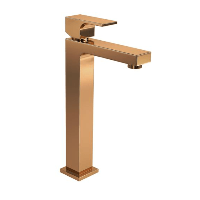 Misturador Monocomando de Mesa Bica Alta para Lavatório Unic Red Gold - 2885.GL90.RD - Deca Misturador Monocomando de Mesa Bica Alta para Lavatório Unic Red Gold - 2885.GL90.RD - Deca