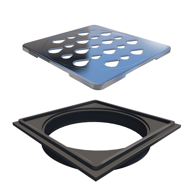 Grelha Quadrada 100mm Polida - 5203 - NOVII Grelha Quadrada 100mm Polida - 5203 - NOVII