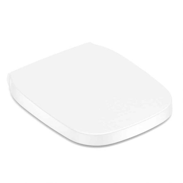 Assento Com Queda Amortecida Debba Classic Square Branco PP - Roca Assento Com Queda Amortecida Debba Classic Square Branco PP - Roca