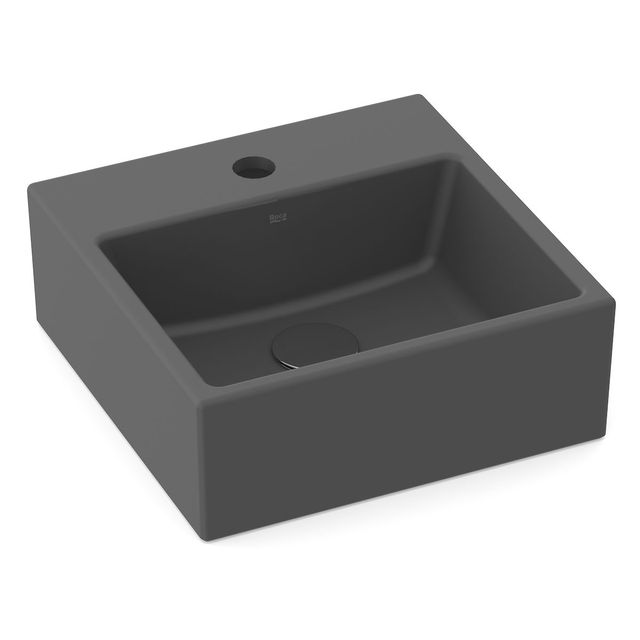 Cuba de Apoio 35x35 com mesa optica PQ35 Onix - A327A11648 - Roca Cuba de Apoio 35x35 com mesa optica PQ35 Onix - A327A11648 - Roca