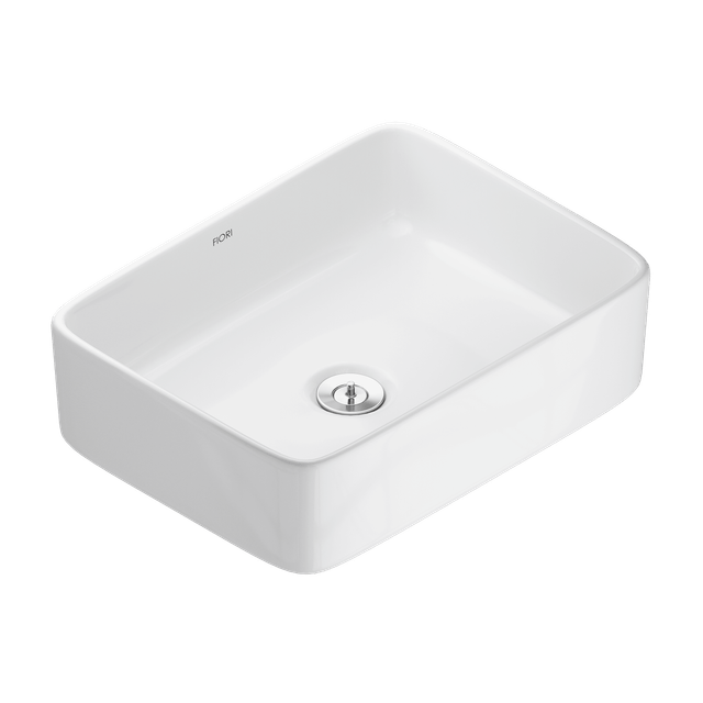 Cuba de Apoio Retangular 41x31 Branco - 55CB16-1FB - Fiori Cuba de Apoio Retangular 41x31 Branco - 55CB16-1FB - Fiori