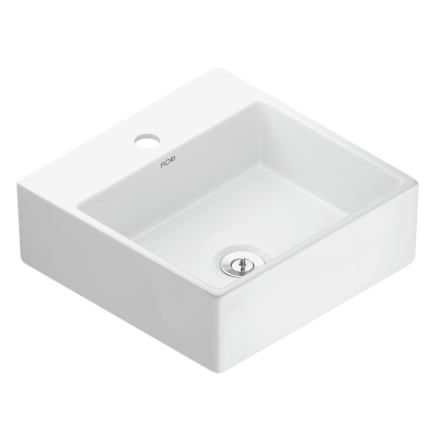 Cuba de apoio Branco com mesa 35x35 - 55CB17-1FB - Fiori Cuba de apoio Branco com mesa 35x35 - 55CB17-1FB - Fiori