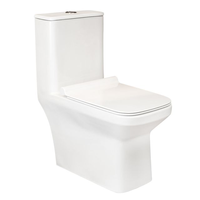 Kit Bacia Sanitária branca com Caixa Monobloco - Noor - Doha