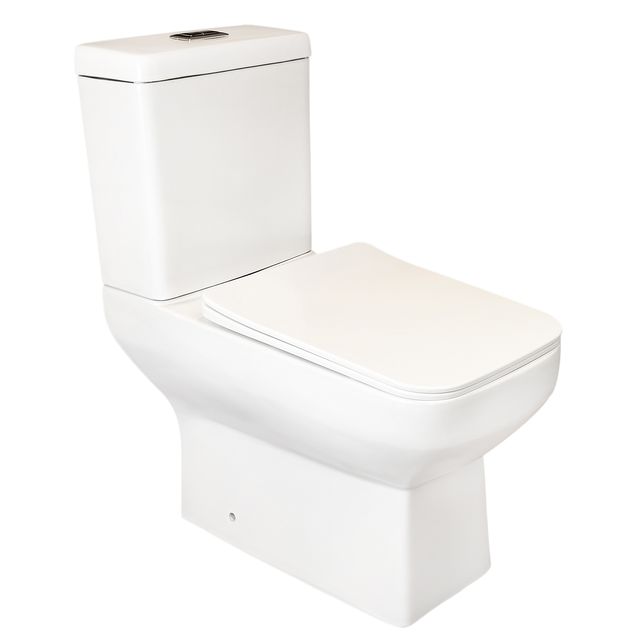 Kit Bacia Sanitária branca com Caixa Acoplada - Zara - Doha