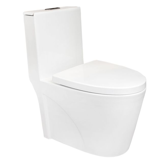 Kit Bacia Sanitária branca com Caixa Monobloco - Riwa - Doha Kit Bacia Sanitária branca com Caixa Monobloco - Riwa - Doha