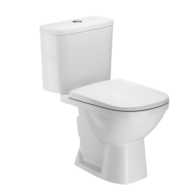 Kit Bacia com Caixa Acoplada Branco Flox - 55KT44-1FB - Fiori