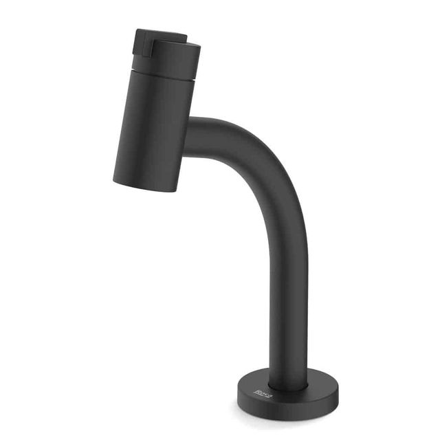 Torneira para Lavatório de Mesa Bica Baixa New Singles Preto Matte - A5A427FNBB - Roca