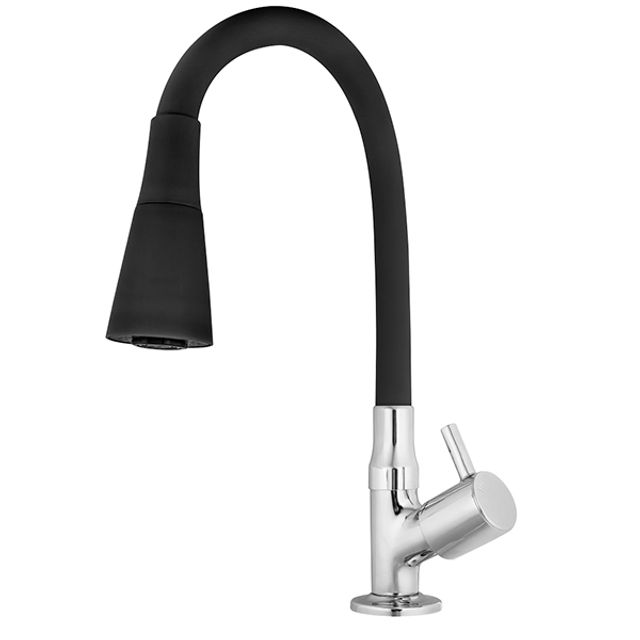 Torneira de Mesa Gourmet Jato Duplo Flexível Preto - 5495 C-59 - Kelly Torneira de Mesa Gourmet Jato Duplo Flexível Preto - 5495 C-59 - Kelly